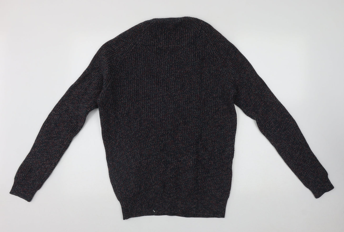 Label Lab  Mens Multicoloured Round Neck  Cotton Pullover Jumper Size M