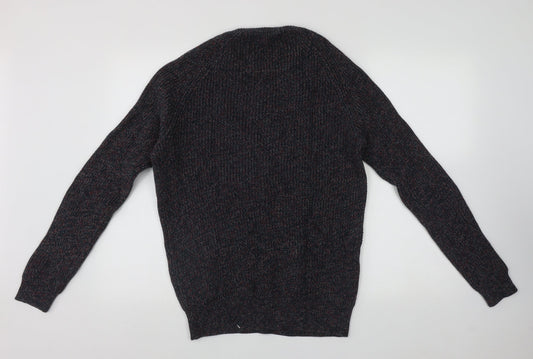 Label Lab  Mens Multicoloured Round Neck  Cotton Pullover Jumper Size M