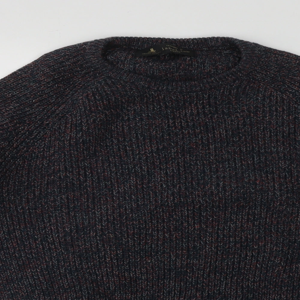 Label Lab  Mens Multicoloured Round Neck  Cotton Pullover Jumper Size M