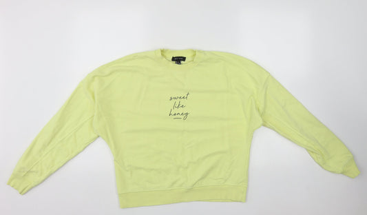 Womens UK Size S New Look Yellow Pullover Jumper