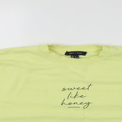Womens UK Size S New Look Yellow Pullover Jumper