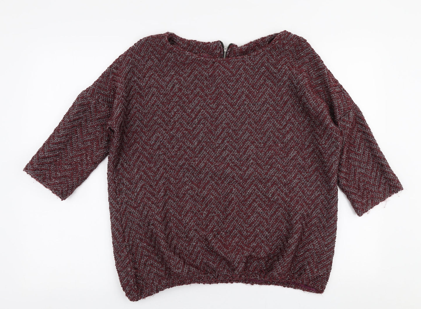 Womens UK Size 14 NEXT Red Pullover Jumper