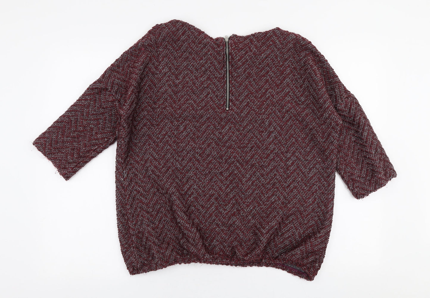 Womens UK Size 14 NEXT Red Pullover Jumper
