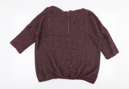 Womens UK Size 14 NEXT Red Pullover Jumper