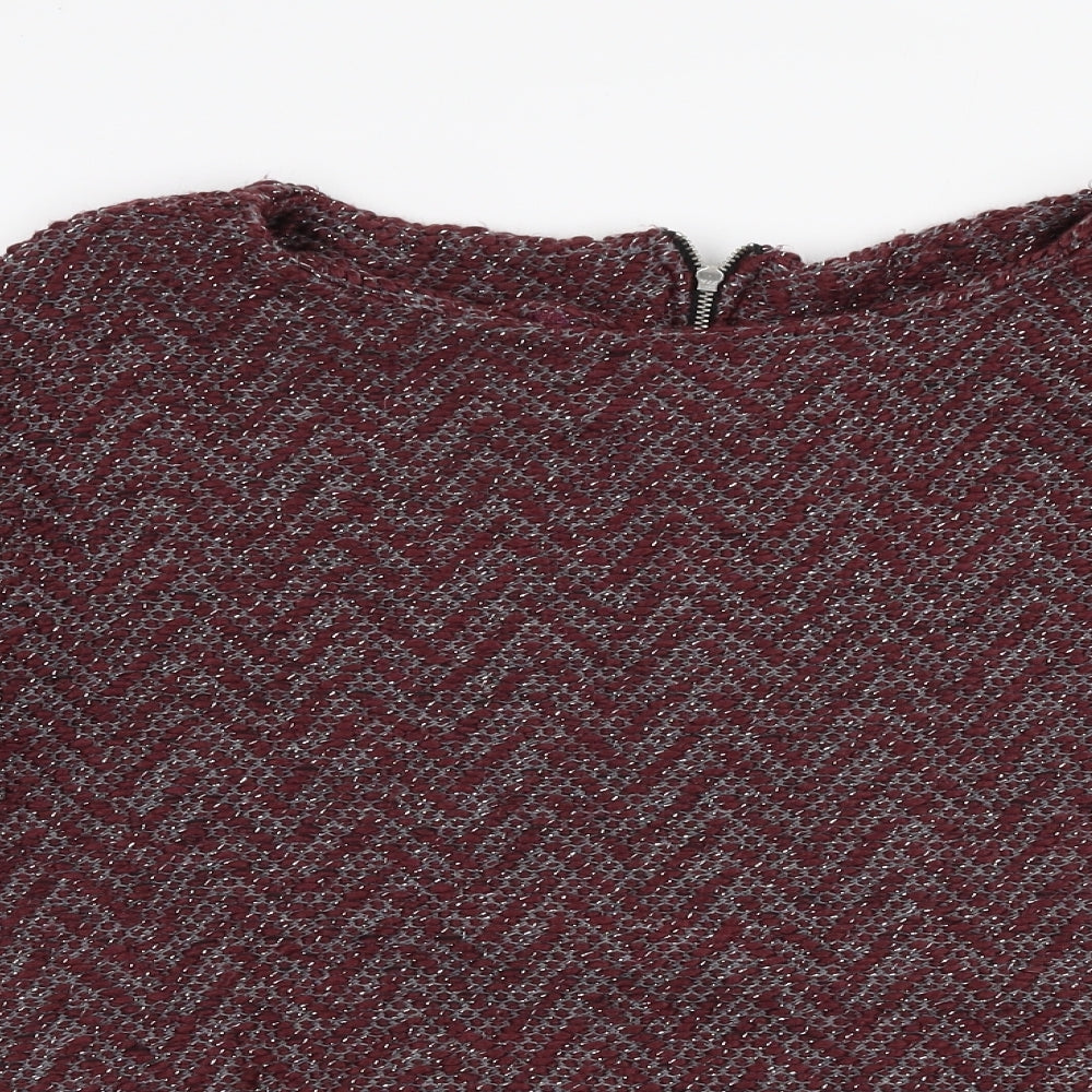 Womens UK Size 14 NEXT Red Pullover Jumper