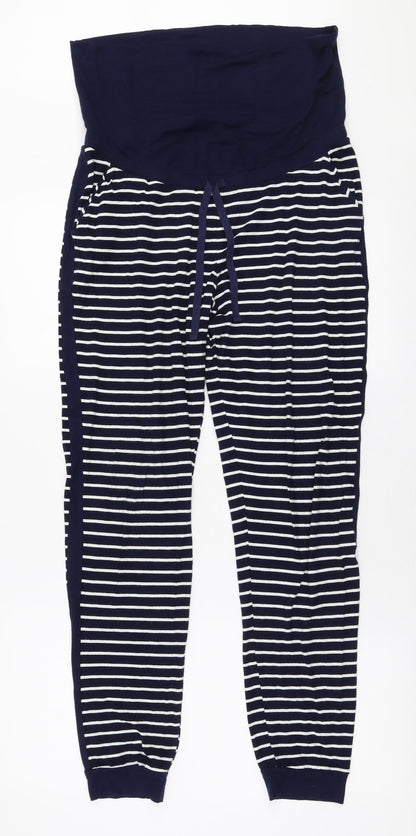 Womens UK Size S JoJo Maman Bébé Slim Fit Jogger Blue Trousers