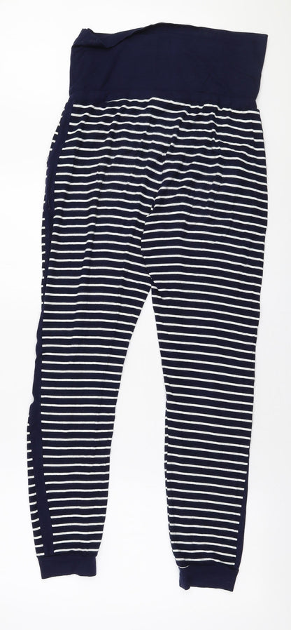 Womens UK Size S JoJo Maman Bébé Slim Fit Jogger Blue Trousers