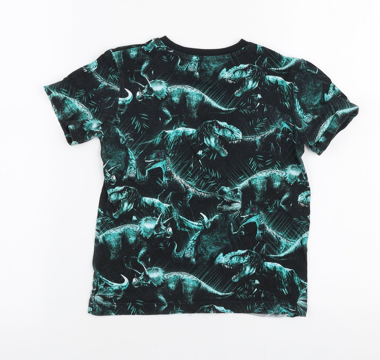 NEXT Boys Green  100% Cotton Jersey T-Shirt Size 4 Years Round Neck Pullover - King of everything