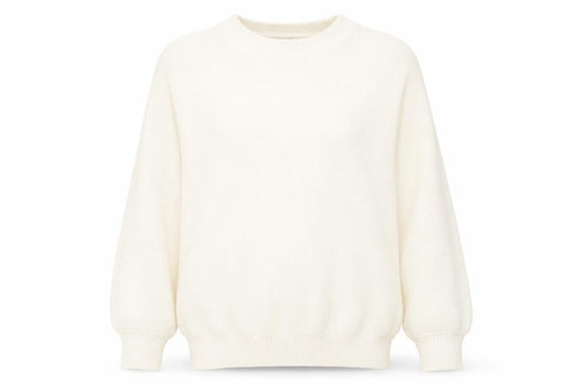 Divided by H&M# Womens White Round Neck  Acrylic Pullover Jumper Size S