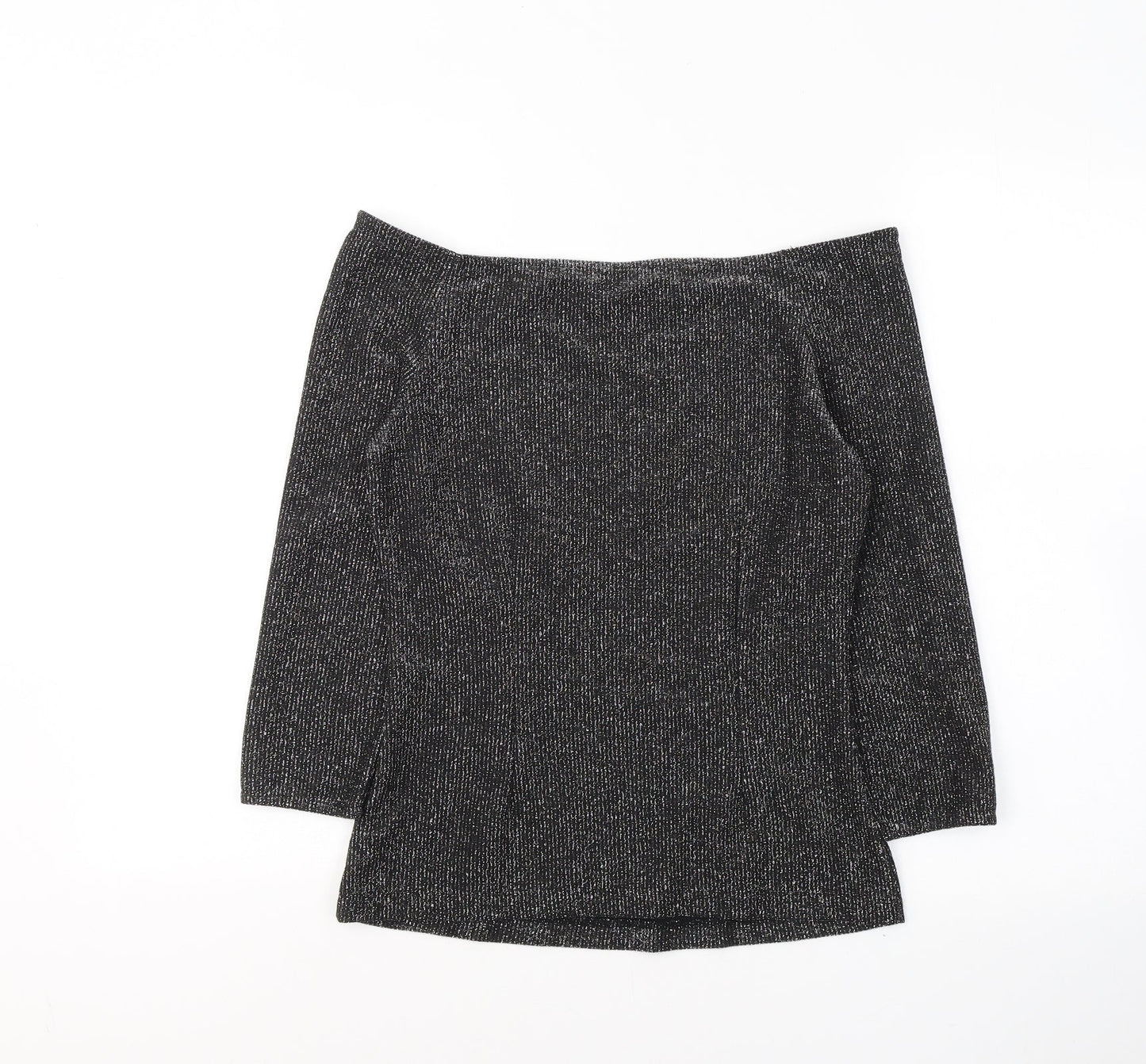 Womens UK Size 8 Marks and Spencer Black Jersey Blouse