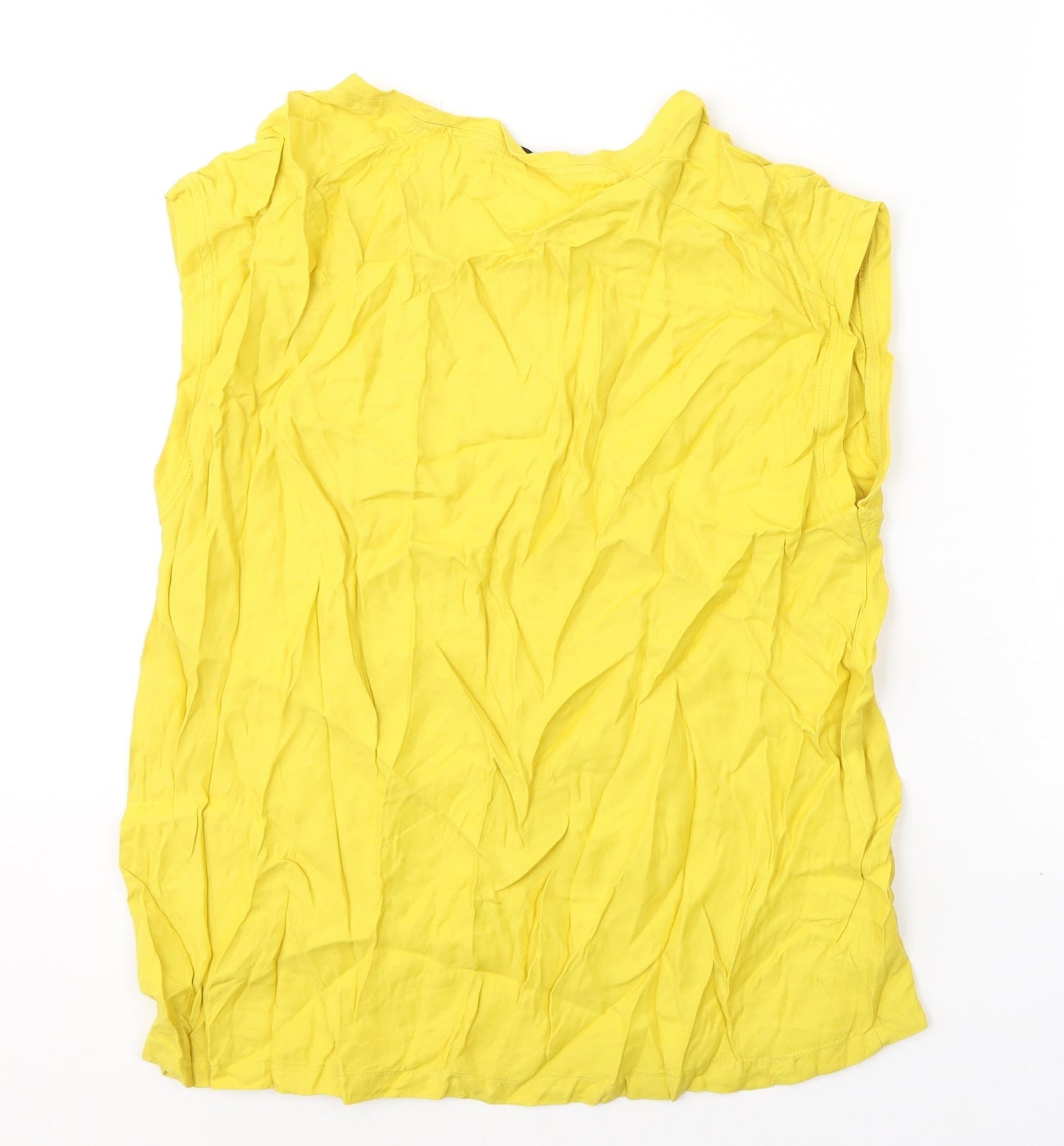 Womens UK Size 10 OPUS Yellow Basic Tank
