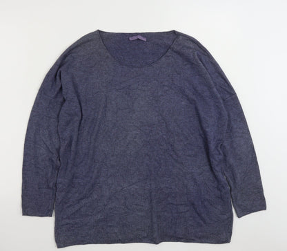 Womens UK Size L LV CLOTHING Blue Pullover Jumper
