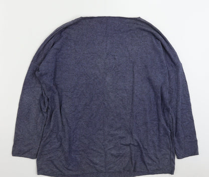 Womens UK Size L LV CLOTHING Blue Pullover Jumper