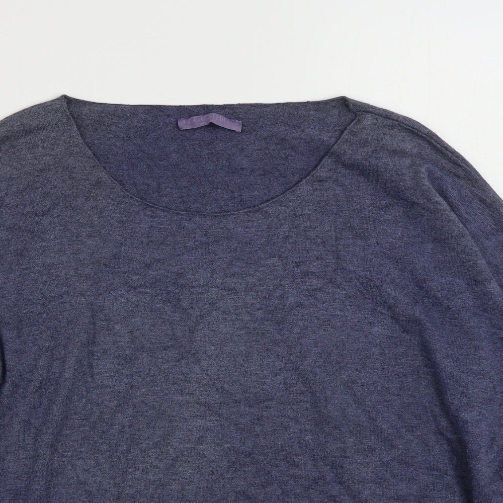 Womens UK Size L LV CLOTHING Blue Pullover Jumper
