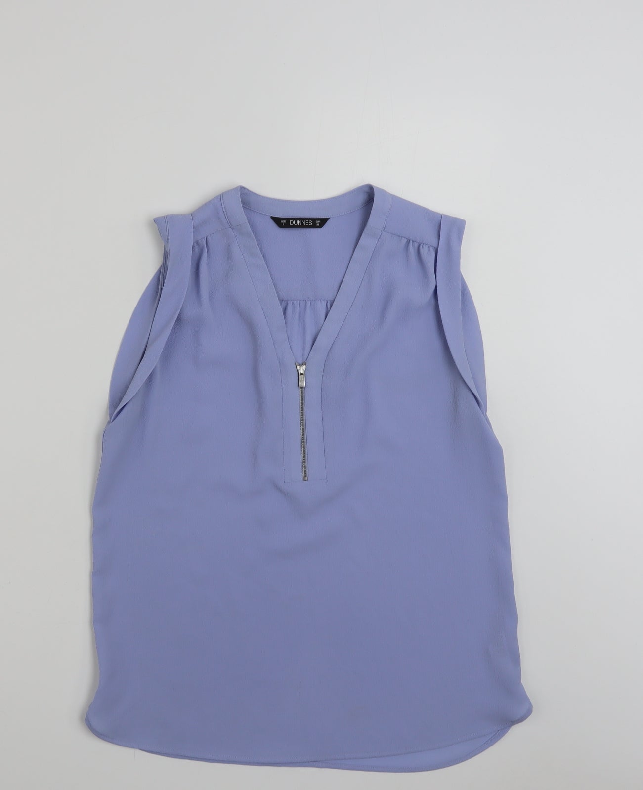 Womens UK Size 8 Dunnes Stores Blue Basic Blouse