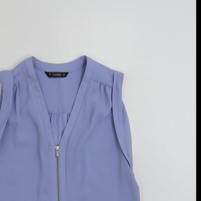 Womens UK Size 8 Dunnes Stores Blue Basic Blouse