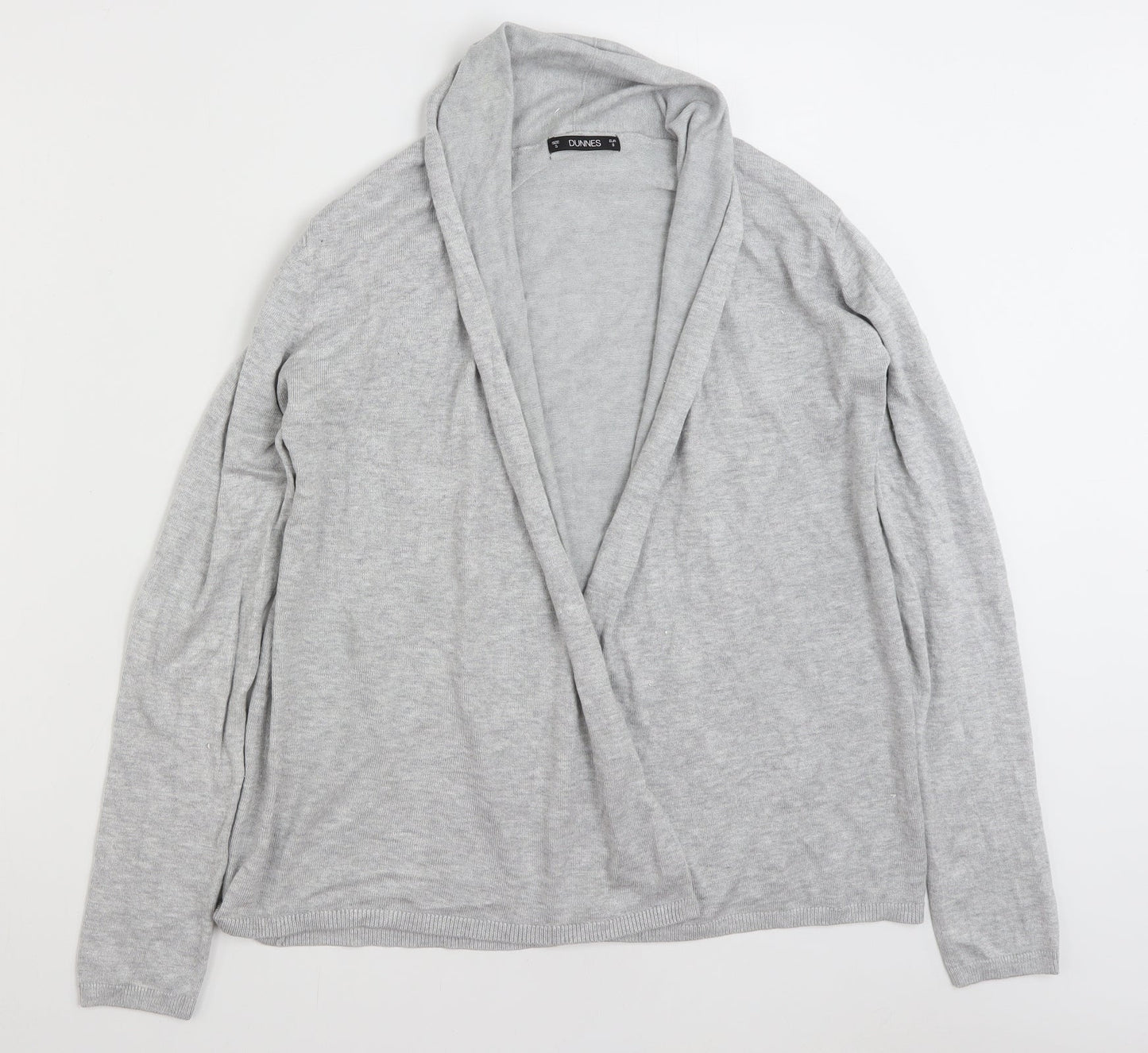 Womens UK Size S Dunnes Stores Grey Cardigan Jumper