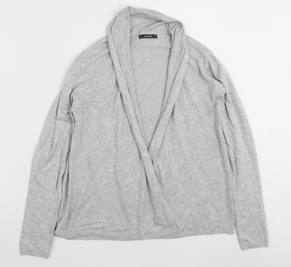 Womens UK Size S Dunnes Stores Grey Cardigan Jumper