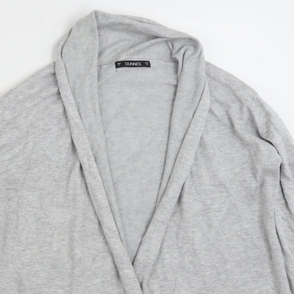 Womens UK Size S Dunnes Stores Grey Cardigan Jumper