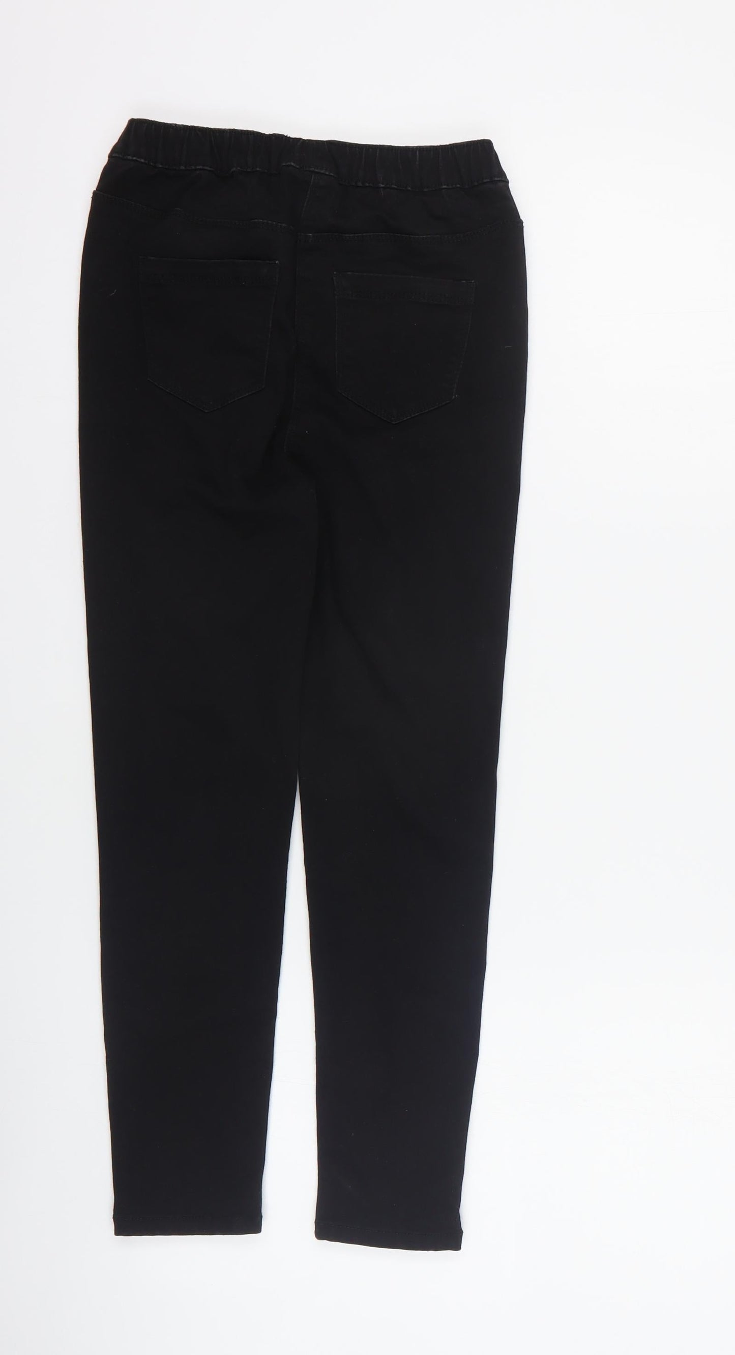 Matalan Girls Black  Cotton Skinny Jeans Size 9 Months  Regular Pullover