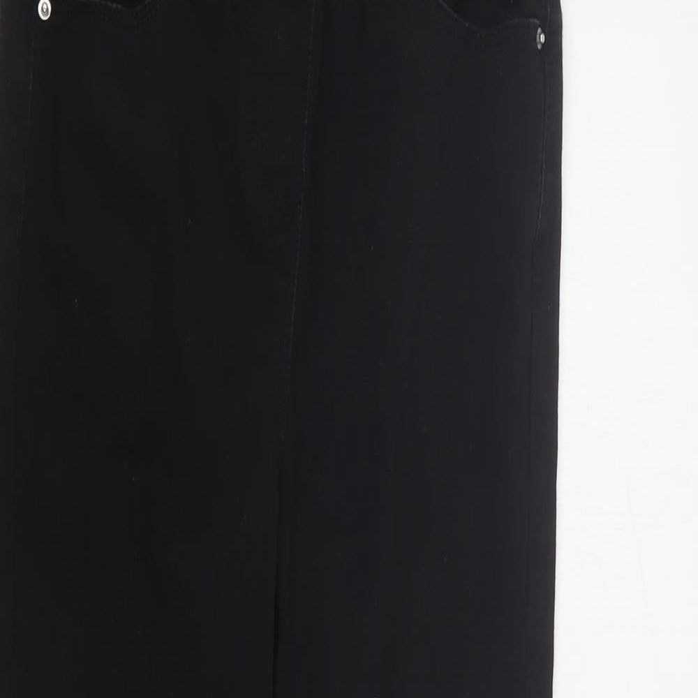 Matalan Girls Black  Cotton Skinny Jeans Size 9 Months  Regular Pullover
