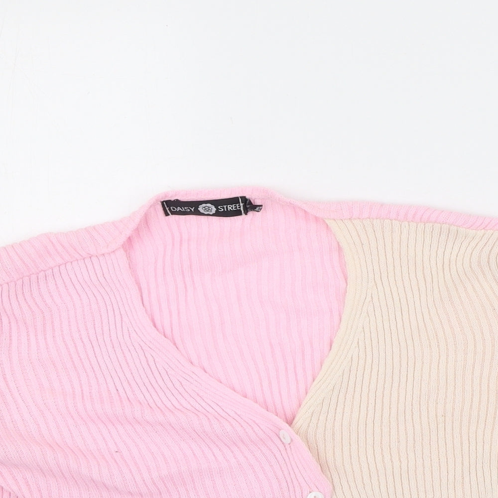 Womens UK Size 8 Daisy Street Multicoloured Cardigan Jumper