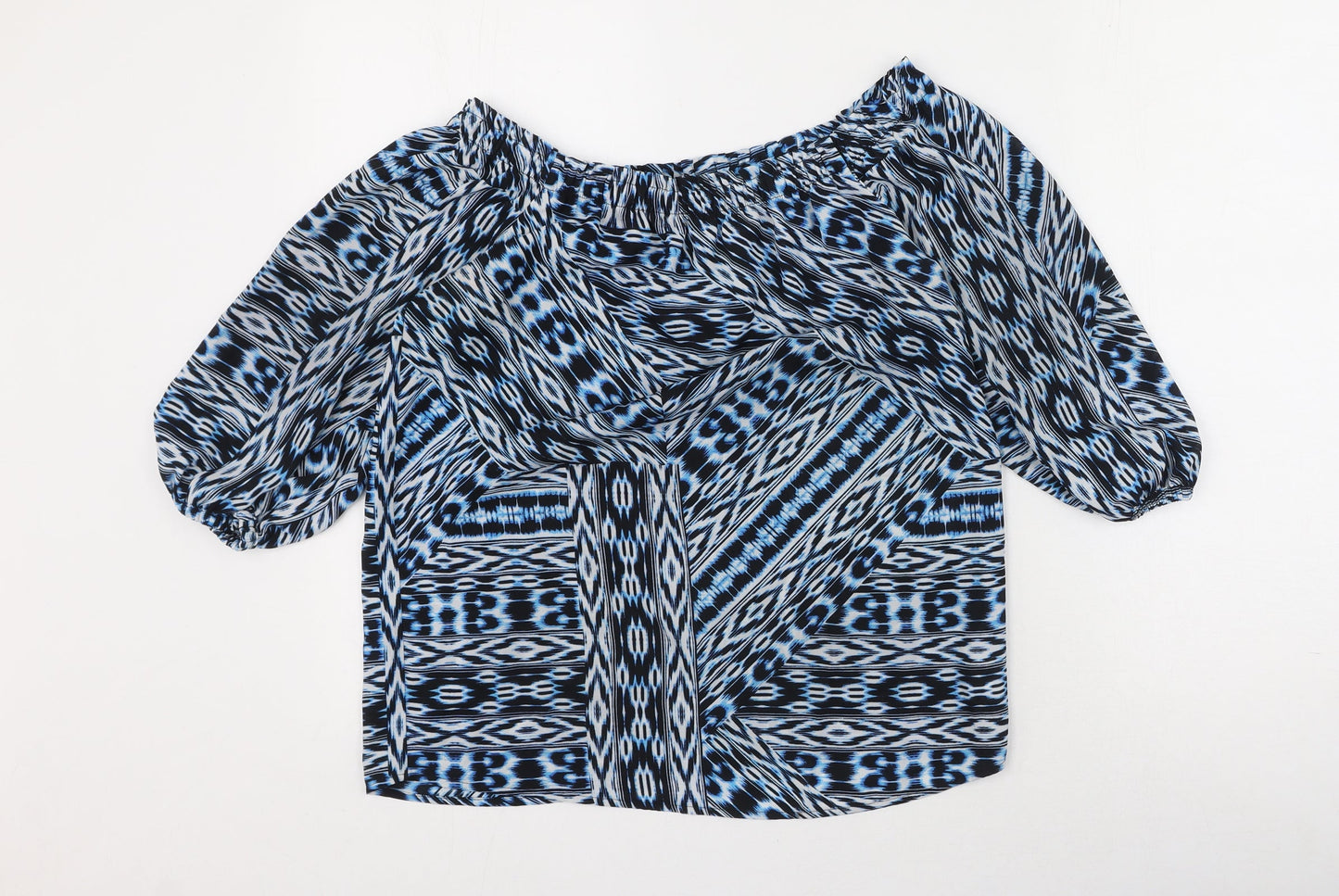 Womens UK Size 6 F&F Blue Basic Blouse