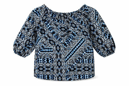 Womens UK Size 6 F&F Blue Basic Blouse