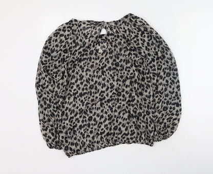 Womens UK Size 8 Dorothy Perkins Brown Basic Blouse
