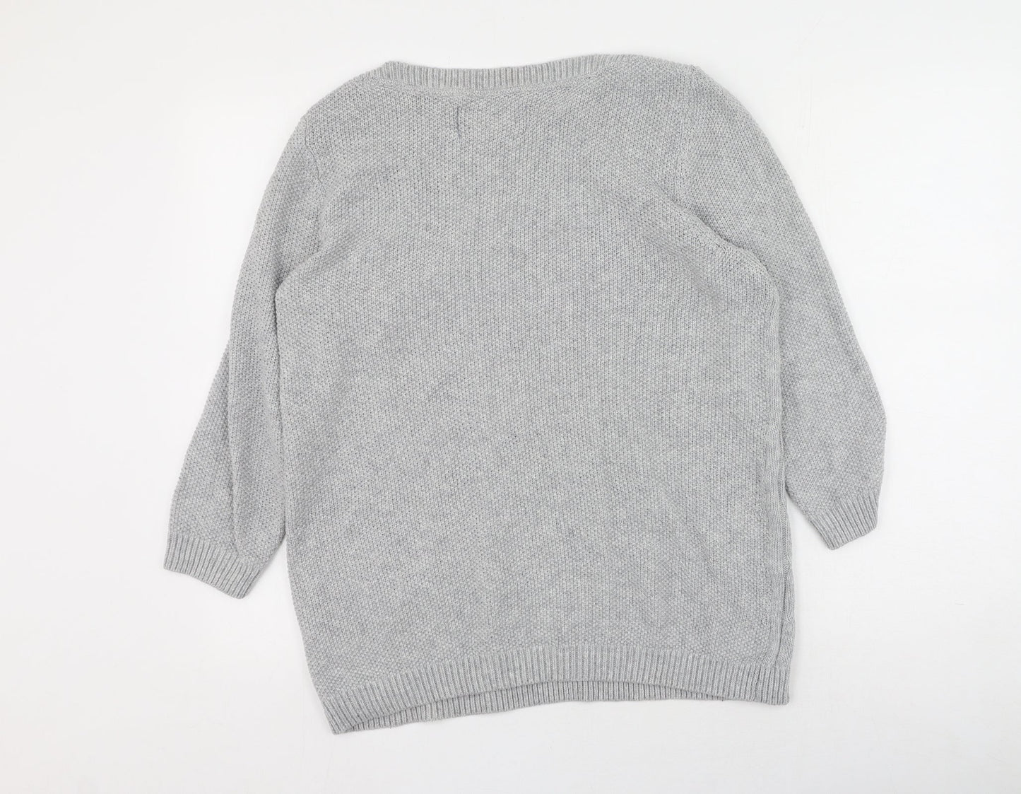 Womens UK Size 10 Maine New England Grey Pullover Jumper