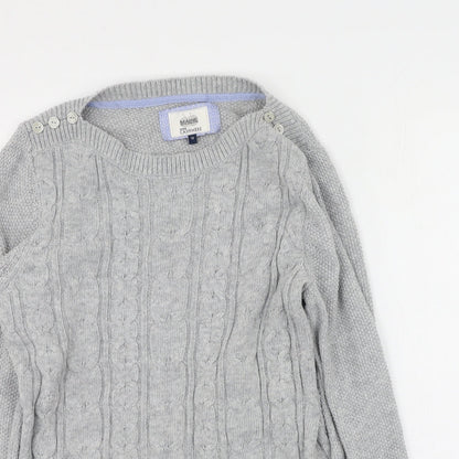 Womens UK Size 10 Maine New England Grey Pullover Jumper