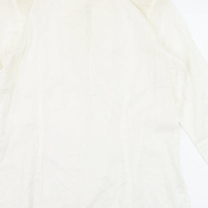Womens UK Size 10 Gelco Ivory Basic Blouse