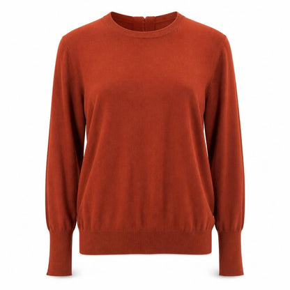 Womens UK Size 12 Savida Brown Pullover Jumper