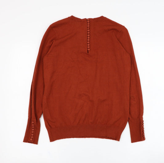 Womens UK Size 12 Savida Brown Pullover Jumper