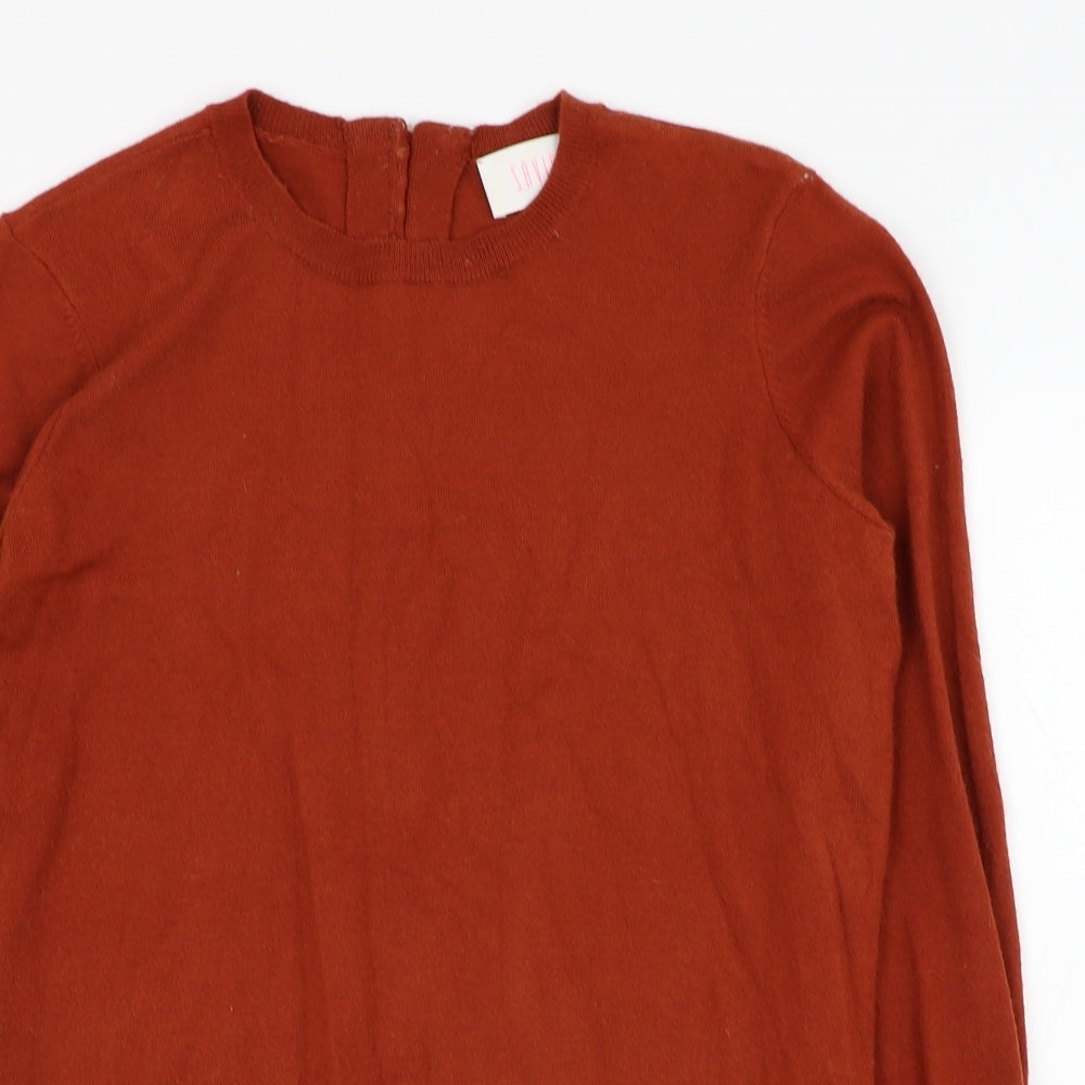 Womens UK Size 12 Savida Brown Pullover Jumper