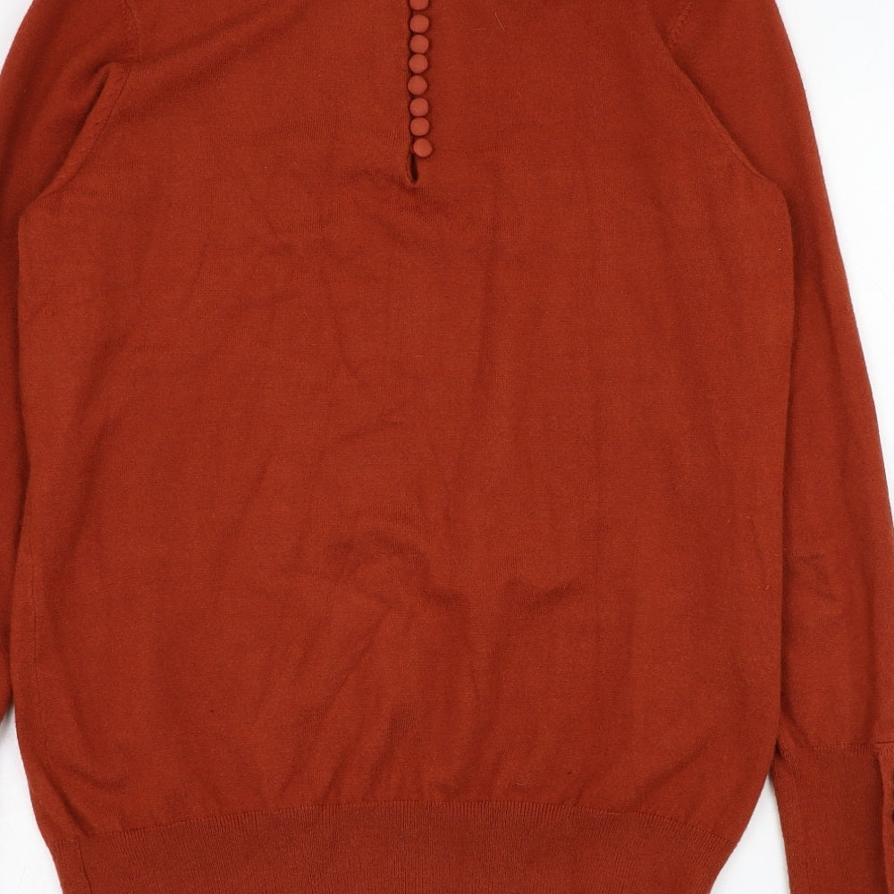 Womens UK Size 12 Savida Brown Pullover Jumper
