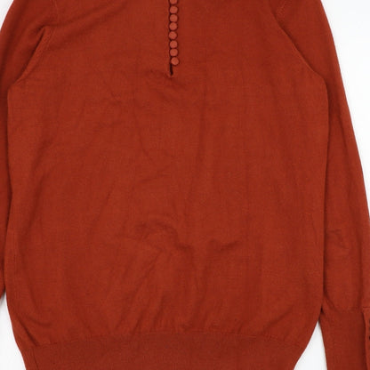 Womens UK Size 12 Savida Brown Pullover Jumper