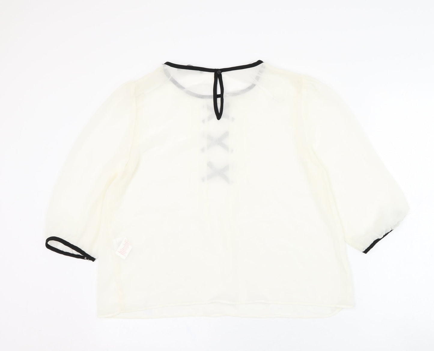 Womens UK Size 16 Atmosphere Ivory Basic Blouse