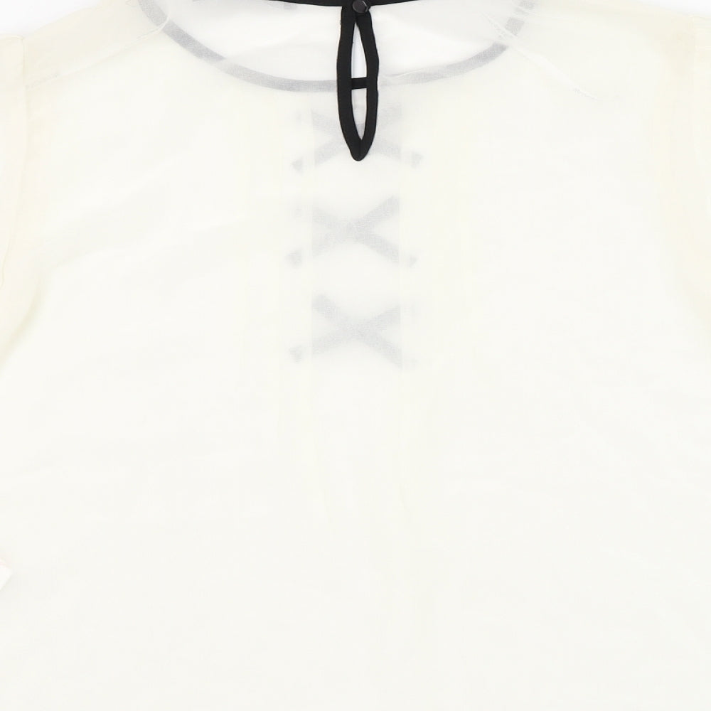 Womens UK Size 16 Atmosphere Ivory Basic Blouse