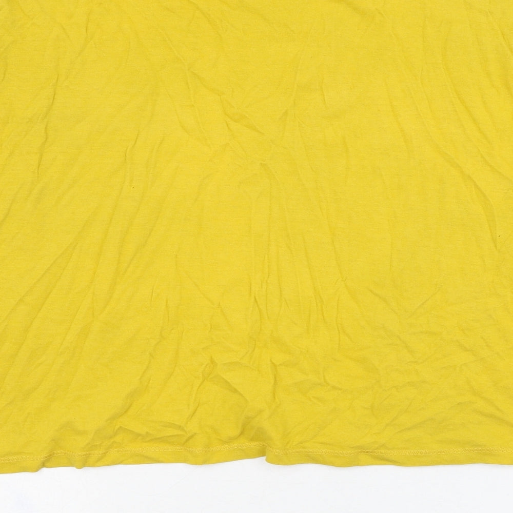 Tbar Limtied Womens Yellow  Cotton Pullover Sweatshirt Size M  Pullover - Slogan