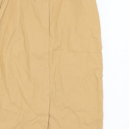Atmosphere Womens Brown  Cotton Straight & Pencil Skirt Size 12   Zip