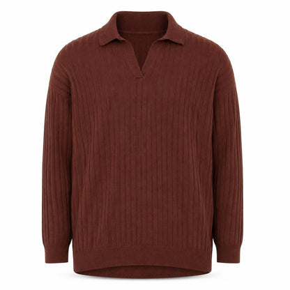 Mens UK Size L NEXT Brown Pullover Jumper