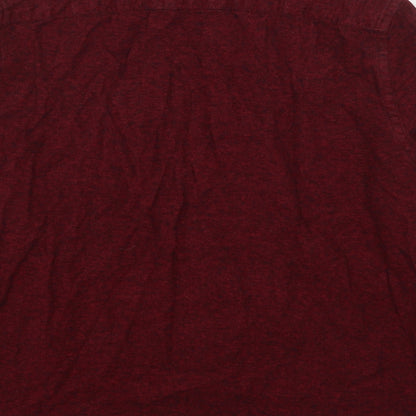 Red Herring  Mens Red  Cotton  Button-Up Size M Collared