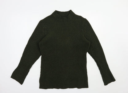Womens UK Size L Brave Soul Green Pullover Jumper