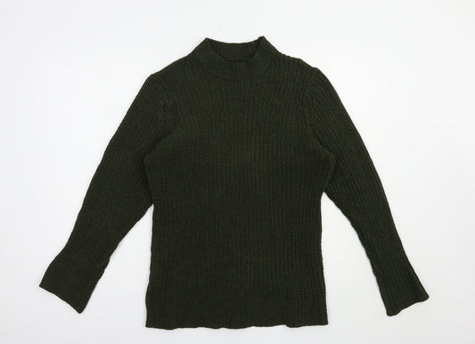 Womens UK Size L Brave Soul Green Pullover Jumper