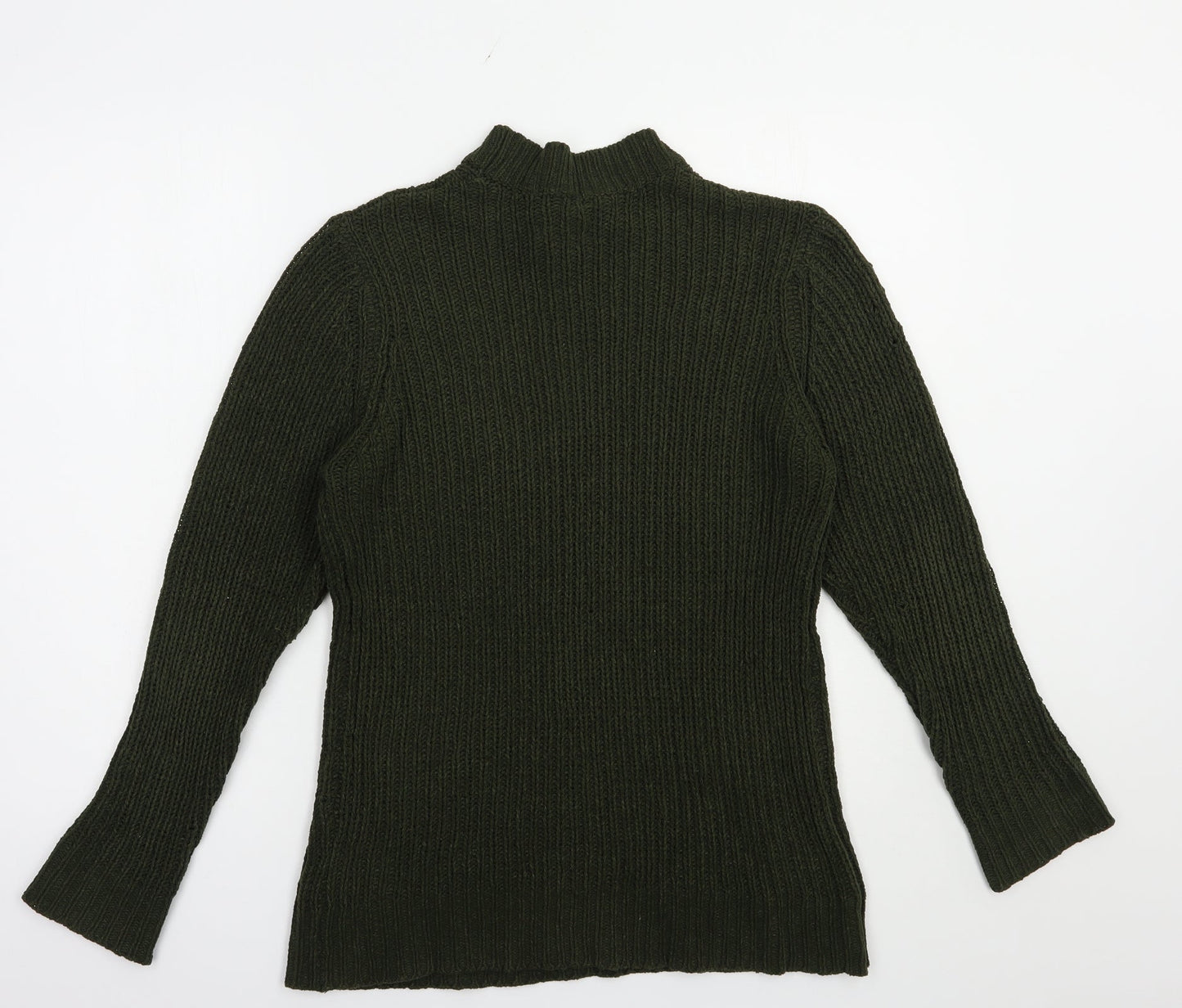 Womens UK Size L Brave Soul Green Pullover Jumper