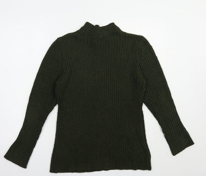 Womens UK Size L Brave Soul Green Pullover Jumper