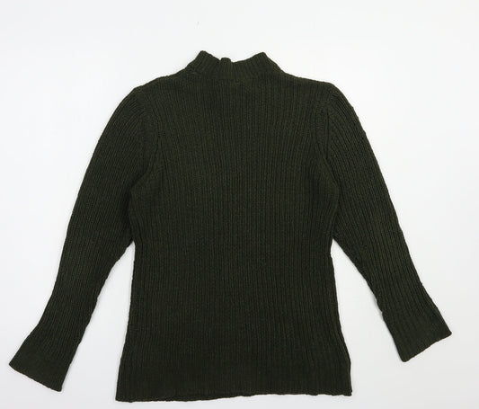 Womens UK Size L Brave Soul Green Pullover Jumper