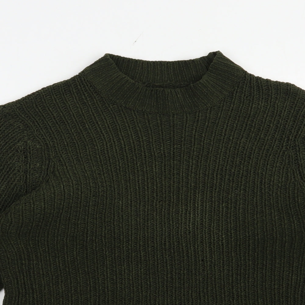 Womens UK Size L Brave Soul Green Pullover Jumper