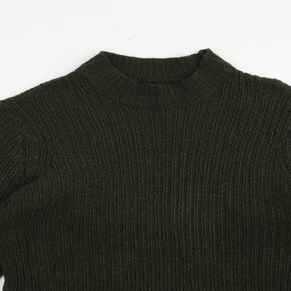 Womens UK Size L Brave Soul Green Pullover Jumper